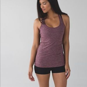 Heathered plum racerback lululemon tank